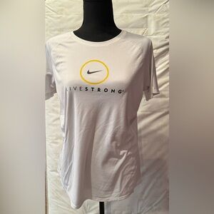 Women’s Nike “Live Strong” White T-shirt